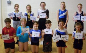 Okehampton Gym, Trampoline and DMT Club Totnes medal winners