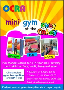 Image: Final Mini Gym at the Okey Cokey poster Jan 2019