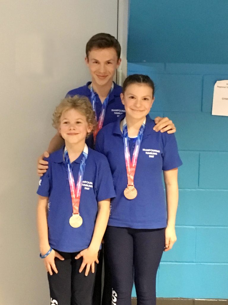 Image: (back) Dylan Rundle, (front, left to right) Oliver Vine, Yasmin Rundle