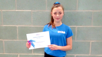 Mya Porter - coach proficiency award
