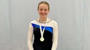 Okehampton Flyers Abigail Graves gold medal